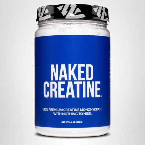 NAKED Pure Creatine Monohydrate Powder — Unflavored, 100 Servings