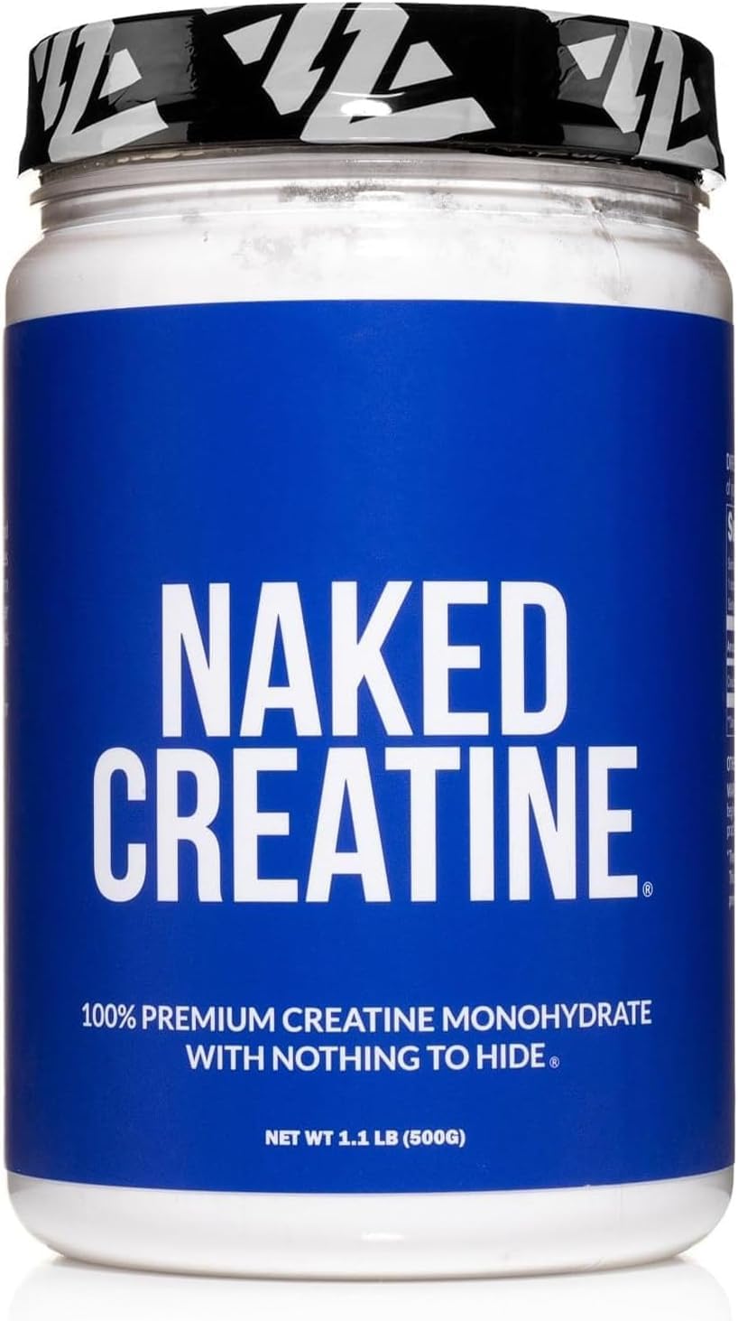 NAKED Pure Creatine Monohydrate Powder — Unflavored, 100 Servings