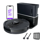 Shark AV2501S AI Ultra robot vacuum with self-emptying base dark grey and silver