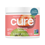 Cure Hydration Strawberry Kiwi electrolyte drink mix jar 28 servings