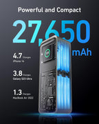 ANKER Prime Power Bank, 27,650mAh 3-Port 250W Portable Charger for Travel, TSA-Approved, Smart App, for MacBook Pro/Air, iPhone 16/15/14 Series, Samsung, Laptops, and More