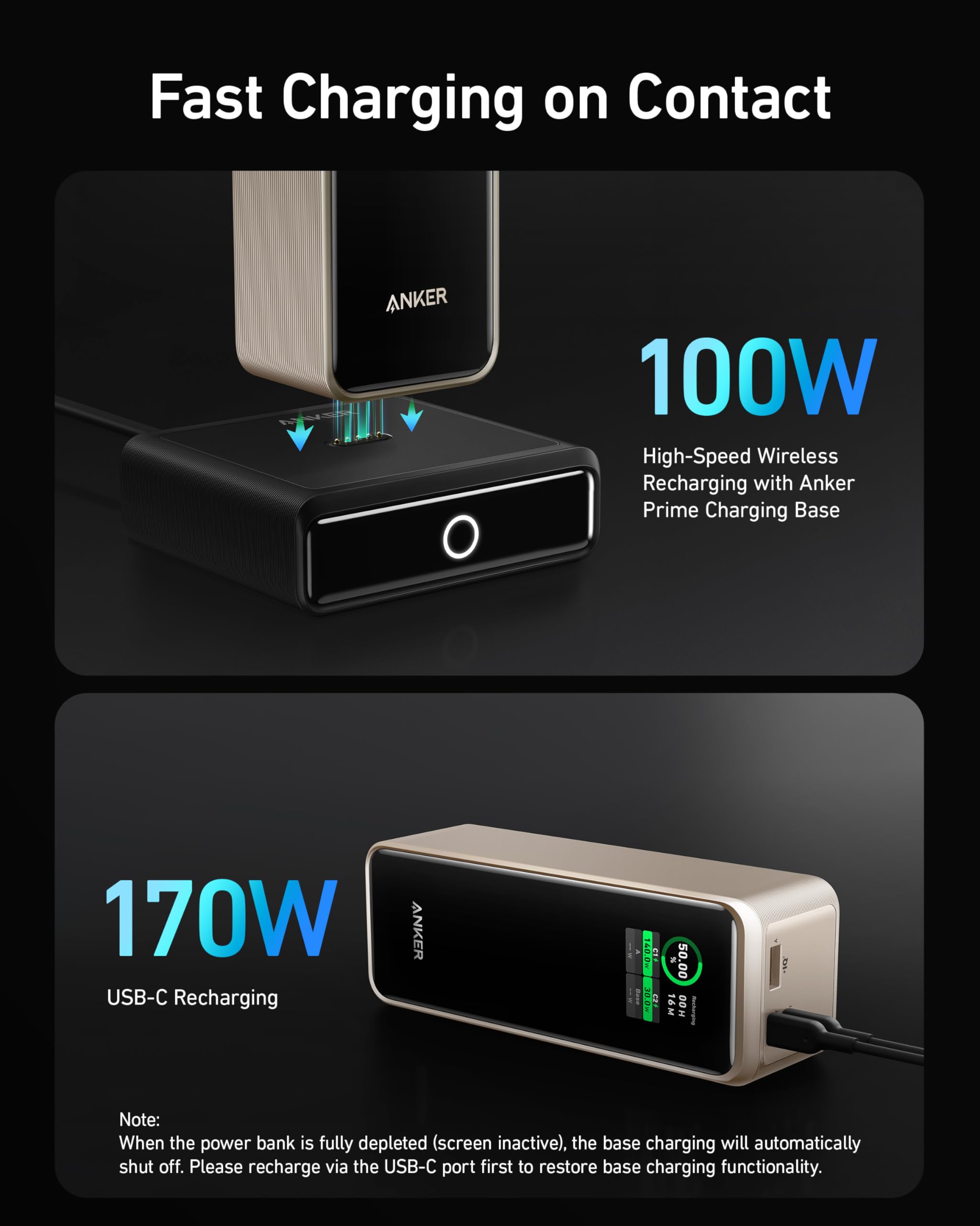 ANKER Prime Power Bank, 27,650mAh 3-Port 250W Portable Charger for Travel, TSA-Approved, Smart App, for MacBook Pro/Air, iPhone 16/15/14 Series, Samsung, Laptops, and More