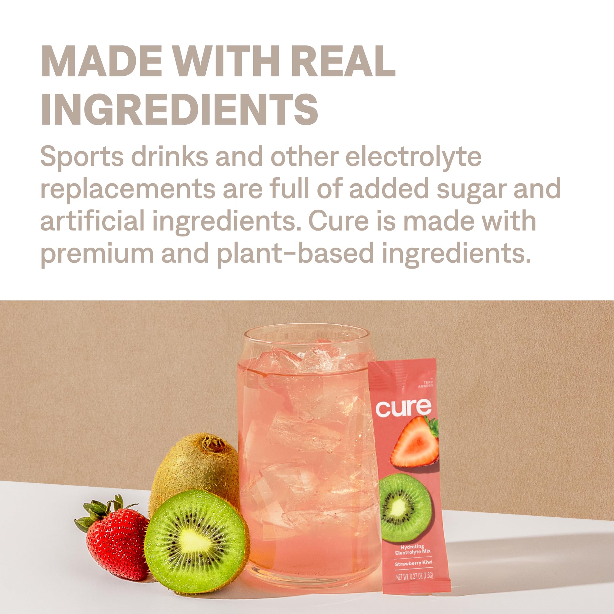Cure Hydration | 28 Servings Jar - Strawberry Kiwi